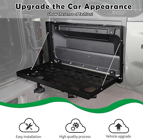Miniatura 2 de Estante de almacenamiento de metal plegable de metal para puerta trasera de coche para Land Rover Defender 2020-2021 piezas de automóviles