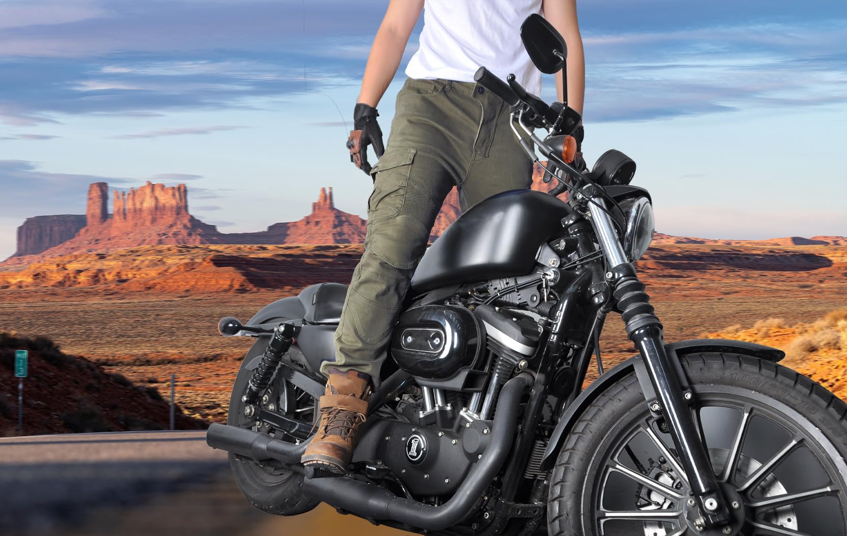 Pantalon Moto Homme Homologué, Jean Stretch, Vêtement Hiver/Été, Multicolore Facultatif