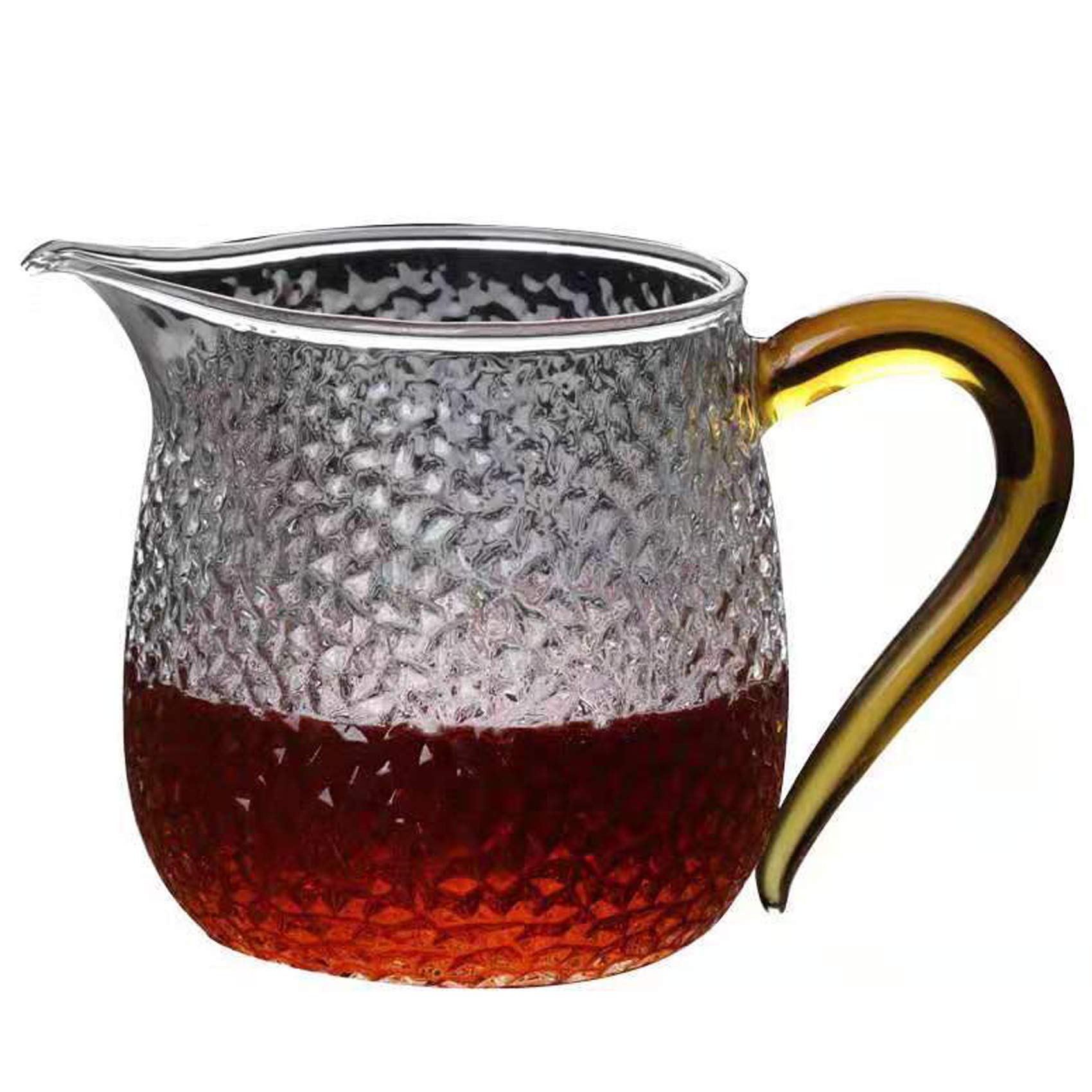 Mozentea Glass Chinese Gong Kung Fu Tea & Milk Pitcher Cha Hai Tea fairness Cup sharing Pitcher Gong Dao Bei 280ml