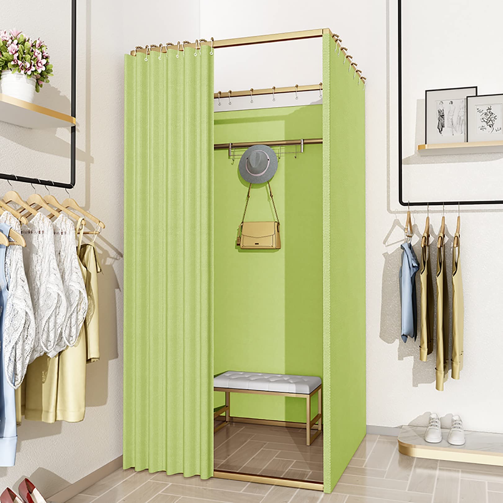 Rideau de séparation de pièce cabine d'essayage et vestiaire haut de gamme