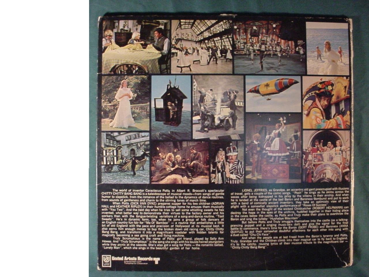 Chitty Chitty Bang Bang Near Mint Original Soundtrack Stereo Lp & Gate-fold Cover - United Artists 1968