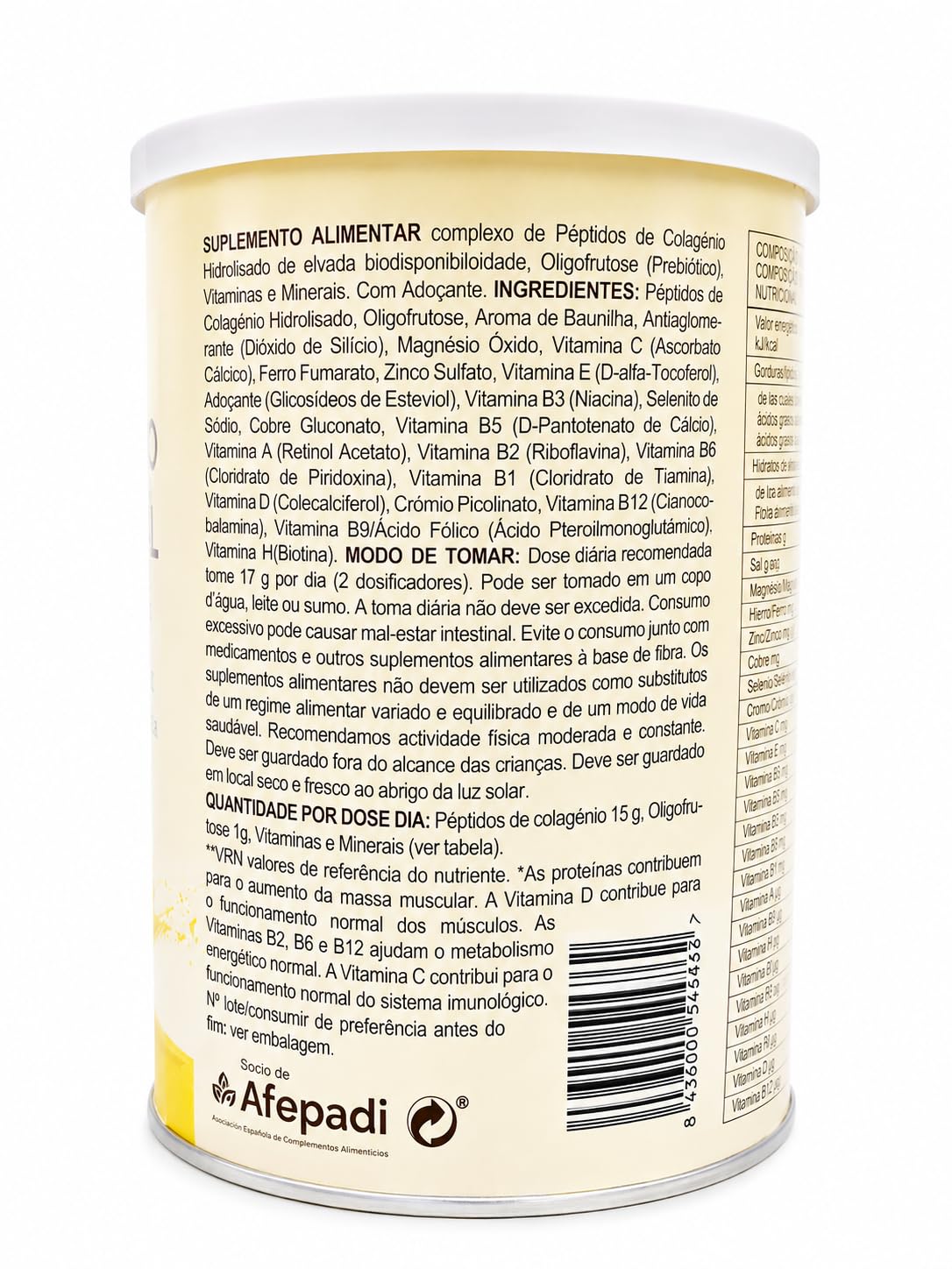 Pack 2 Suplemento Nutricional 300g sabor vainilla | Péptidos de colágeno, prebióticos y 18 vitaminas y minerales