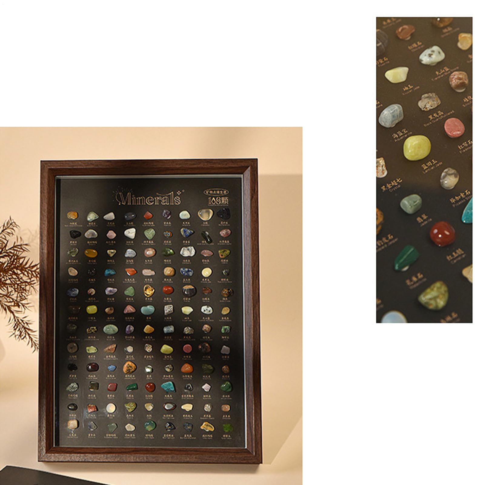 Kit De Regalo De Cristales Decoración Científica Natural | Colección De Minerales Para Familias Niños Hogar Interior Sala De Estar Estudio Y Regalo De Casa Nueva