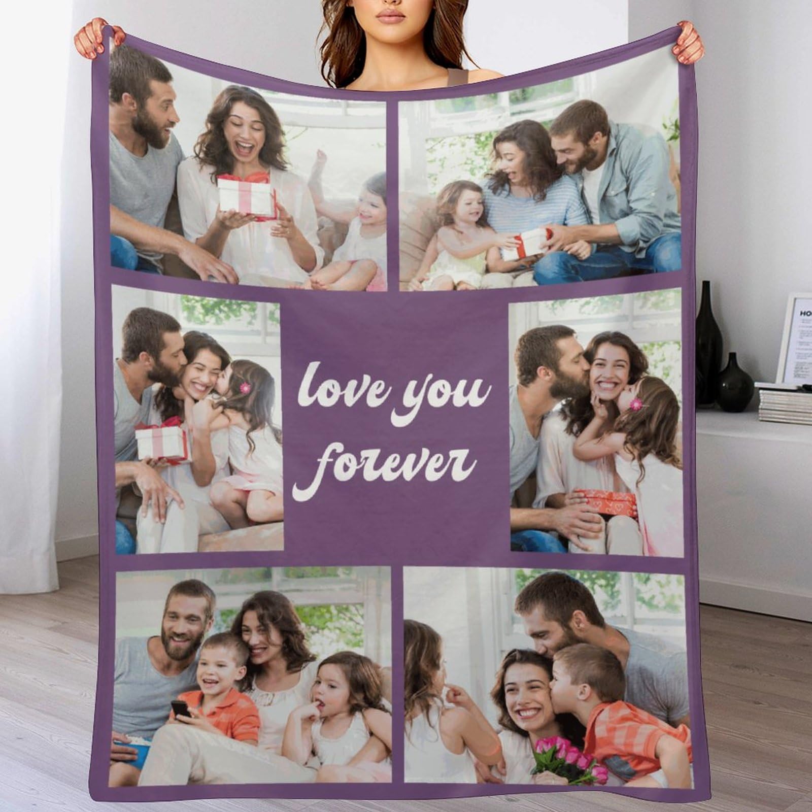 Personalised Blanket,Custom Blanket with Words Picture Collage Customized  Blankets, Birthday Souvenir Gifts Personalized Throw Blanket for Father,  Mom, Kids, Dogs, Friends Or Lover 130x150cm : Amazon.co.uk: Home u0026 Kitchen