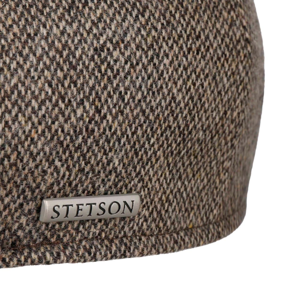 Stetson Texas Schirmmütze Flatcap Fischgrat Made in EU Herren Herbst