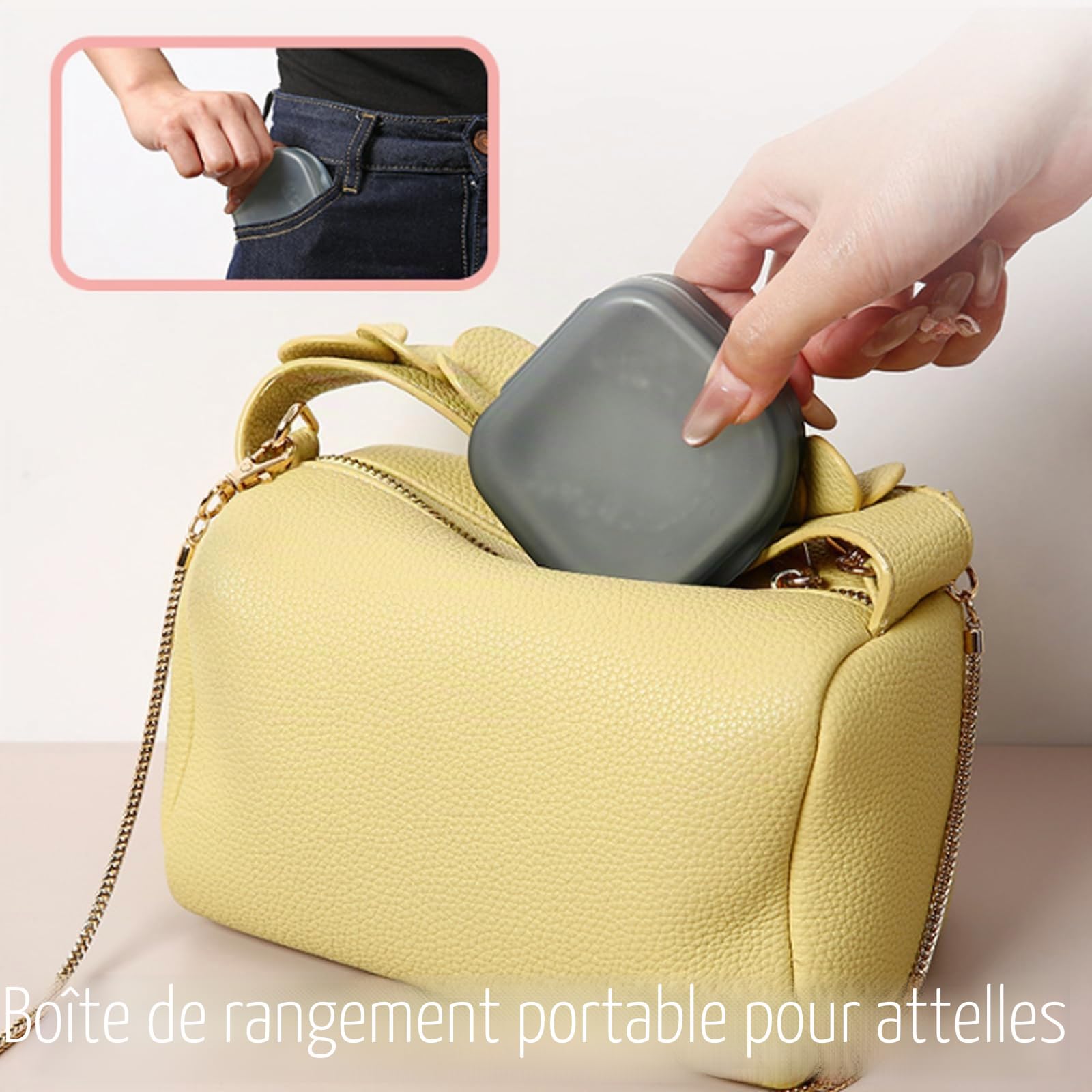 Lot de 2 boîtiers pour appareil dentaire avec miroir - Pour appareil orthodontique