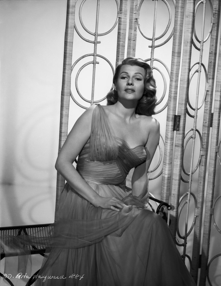 Amazon.com: Rita Hayworth wearing a Gown Photo Print (24 x 30): Posters &  Prints