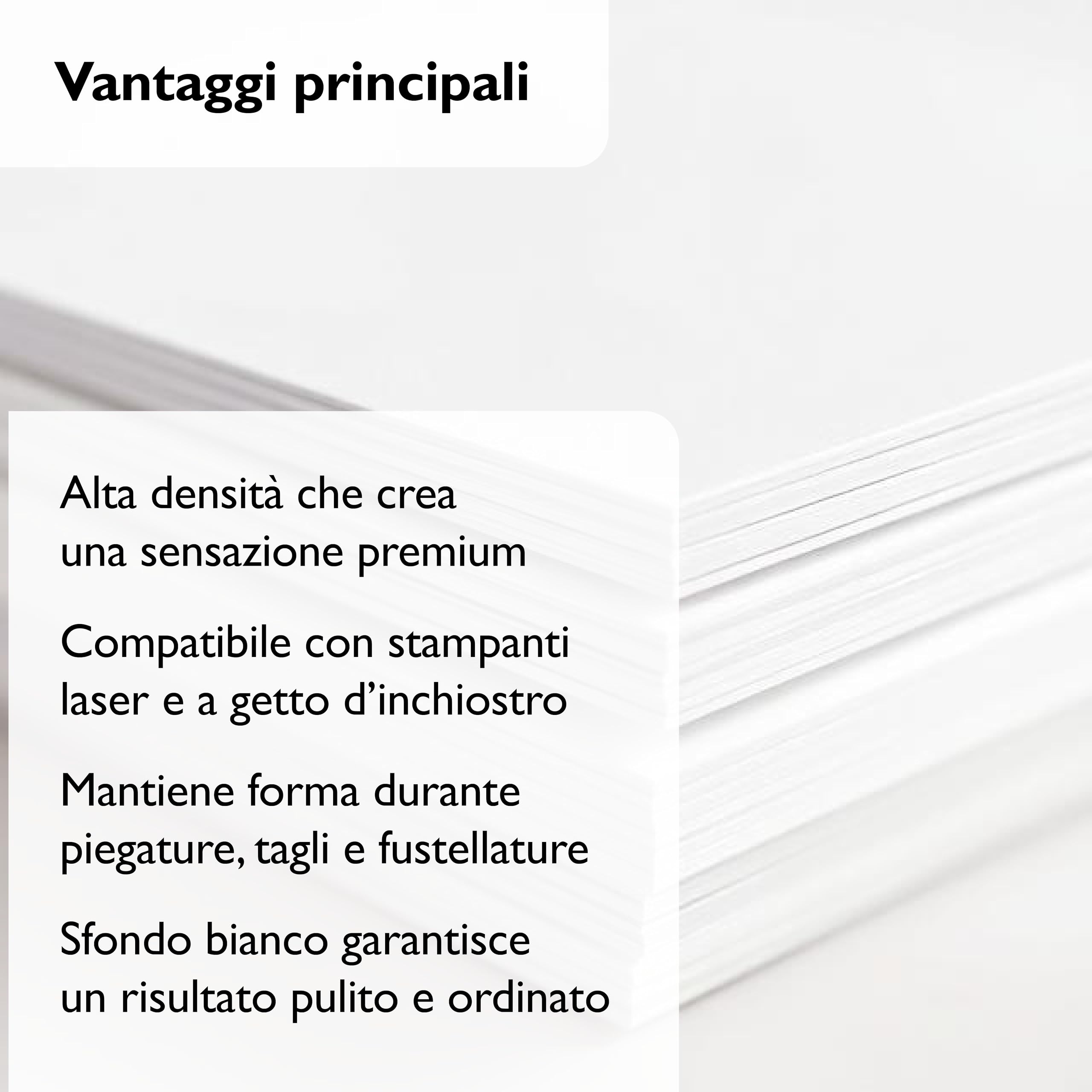 Carta A4 300g/mq Bianco 50 fogli 21x29,7 cm per Stampe Professionali