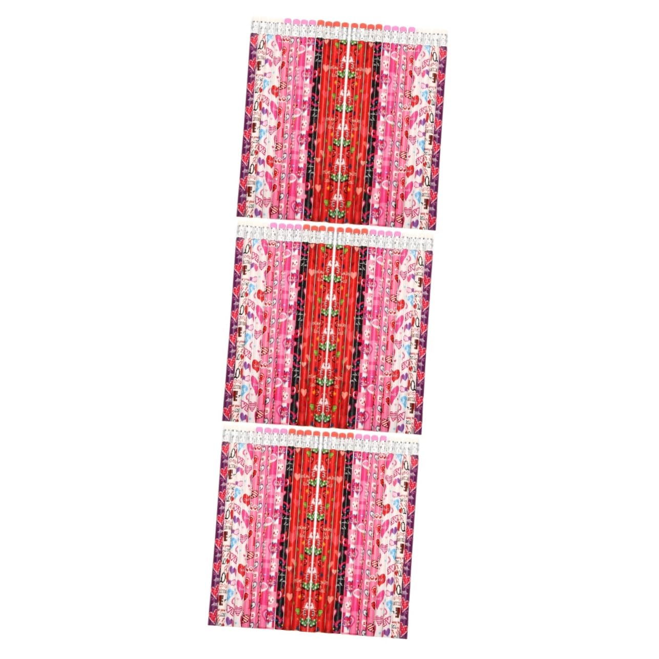 Operitacx 3 Ensembles Tissu En Lin Pour Crayons Mètre Tissu Polaire Britannique Pour Enfants Stylos À Croquis Fournitures Pour Étudiants Fournitures De Bureau En Bois 48 pièces * 3