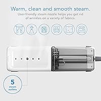 Vista 6 de Steamfast NOMAD - Vaporizador portátil de viaje para ropa, vaporizador de mano para ropa con calentamiento de 30 segundos, tiempo de vapor de 11