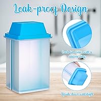 Vista 16 de Contenedor de pepinillos con colador, 2 recipientes de jalapeño de 40.5 onzas con pinzas, 4 botellas de salsa, tarro grande de plástico