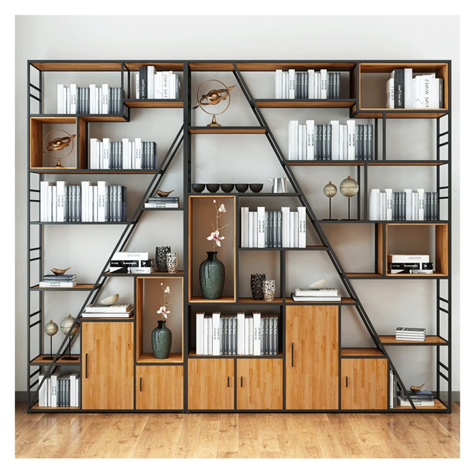 Regał regałowy Półka półki z książkami kutej regał regał Kreść Kreatywne Minimalist Minimalist Study Study Office Pięta Stojące półki na książki (Color : 120cm)