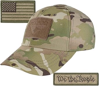 We The People & USA Tactical Patch with Condor Operator Cap Bundle