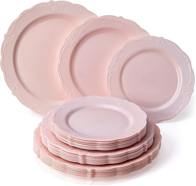 Silver Spoons Disposable Dinnerware SetVintage Collection