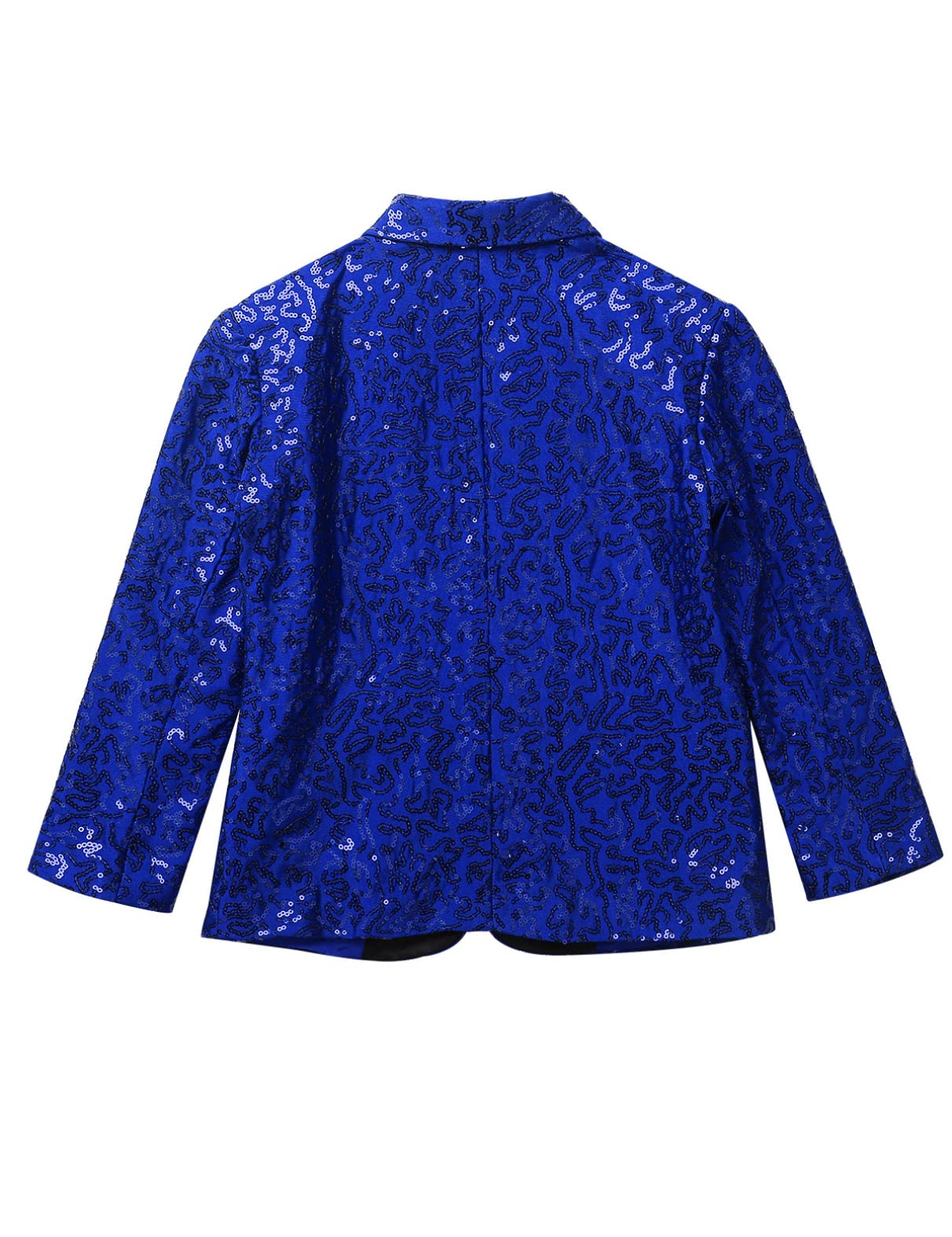 iiniim Enfant Garçon Blazer à Paillettes Brillant Vestes Costume Soirée Mariage Cérémonie Gentleman Blouson Jacket De Fête Performance 5-16 Ans