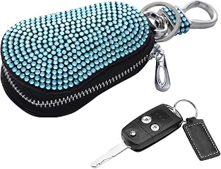 Estuche de llave de diamantes de imitación, funda para llaves de coche - Bolsa de llaves Bolsa de llaves de diamantes de imitación | Bolsa de llavero multifuncional para mujeres, hombres