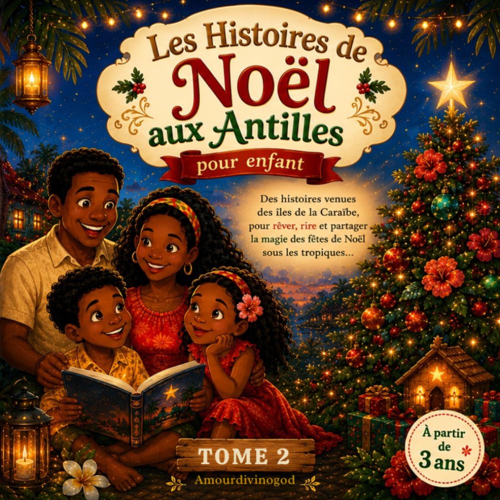 Les Histoires de Noël des Antilles pour les enfants TOME 2: Des histoires venues des îles de la Caraïbe, pour rêver, rire et partager la magie des fêtes de Noël sous les tropiques.