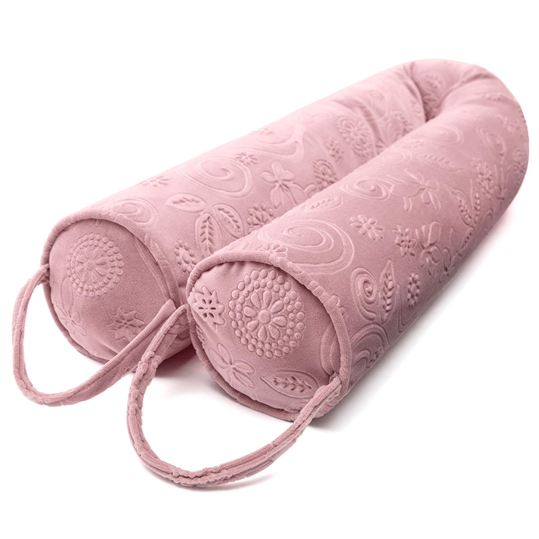 Buy Embrossed Flower 36" Pink Weighted Door Draft Stopper Under Door