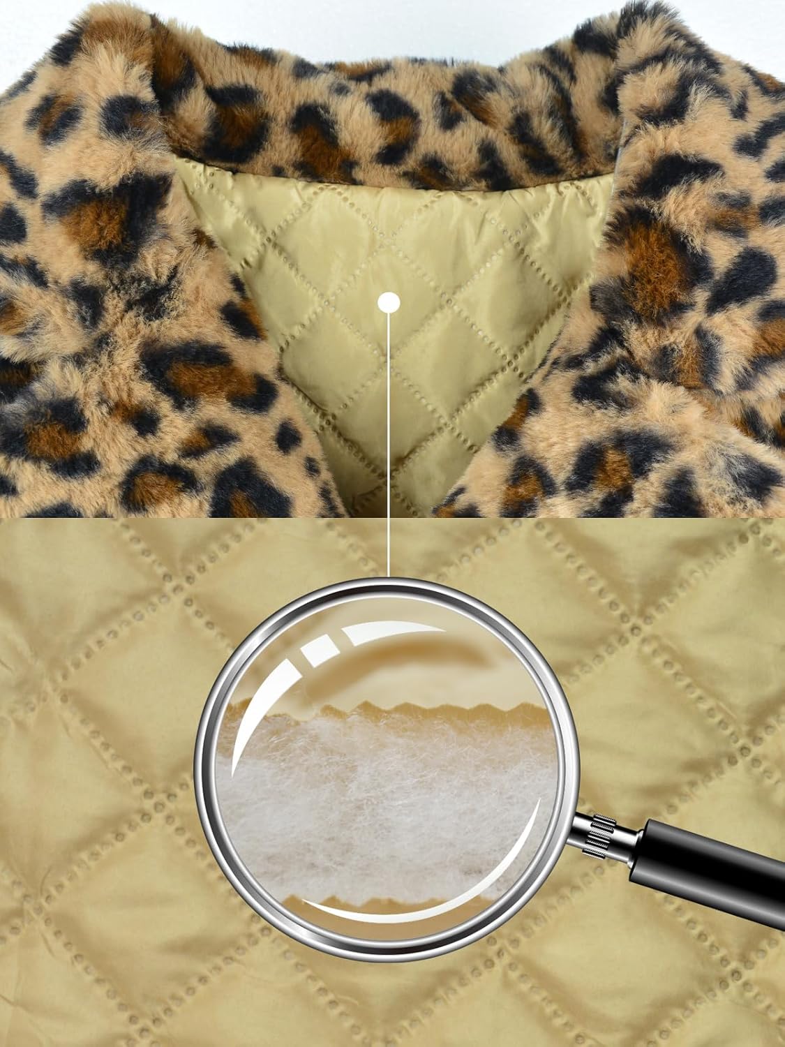 Womens Long Faux Fur Coats Lapel Faux fur Jacket Fluffy Coats Fuzzy Winter Jacket with Pockets - Image 6