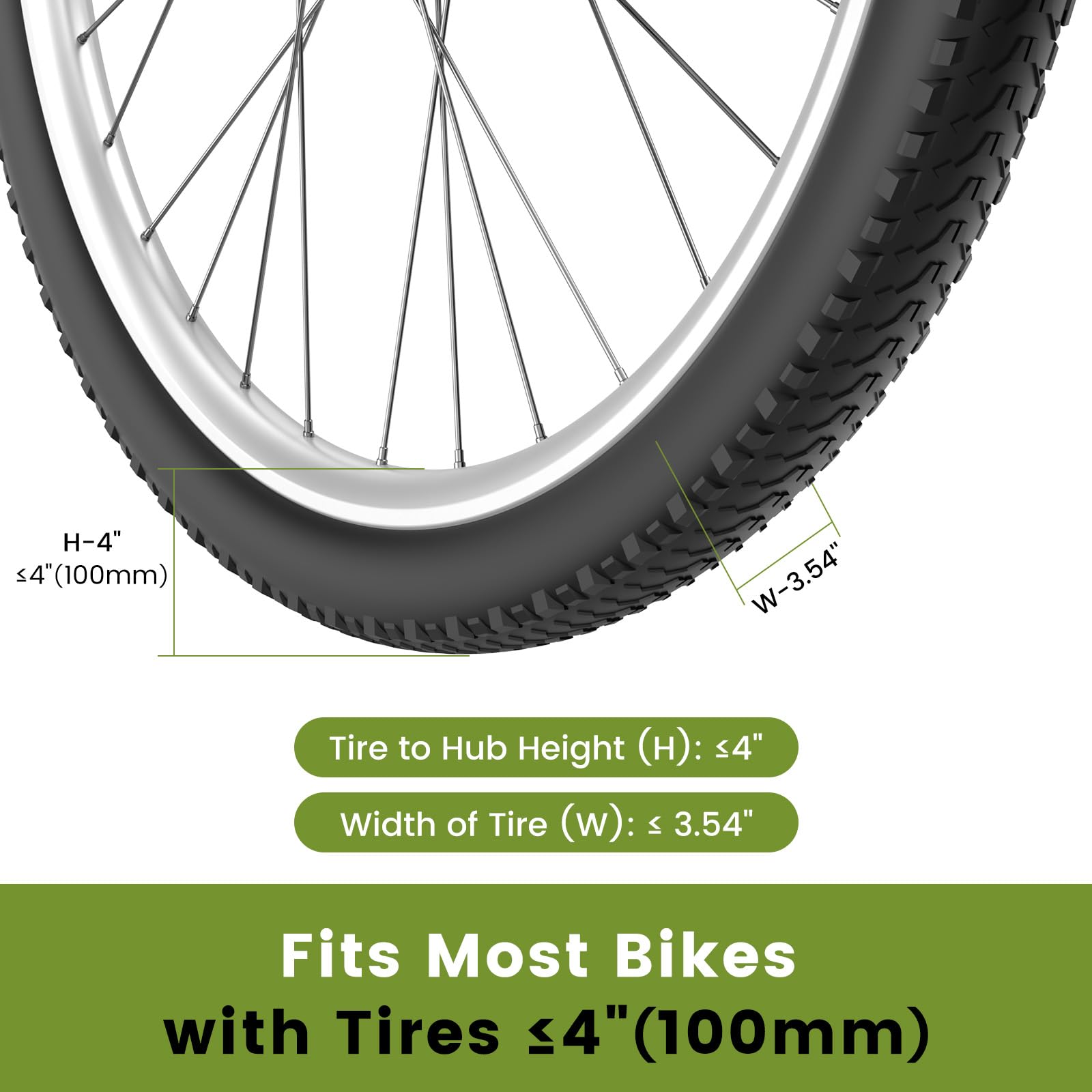 Housolution Soporte Vertical de Pared Giratorio para Bicicletas, Soportes de Ppared para Bicicletas de Montaña, Soporte de Almacenamiento de Bicicletas para Garaje, Soporta hasta 66 Libras(2 Paquete)