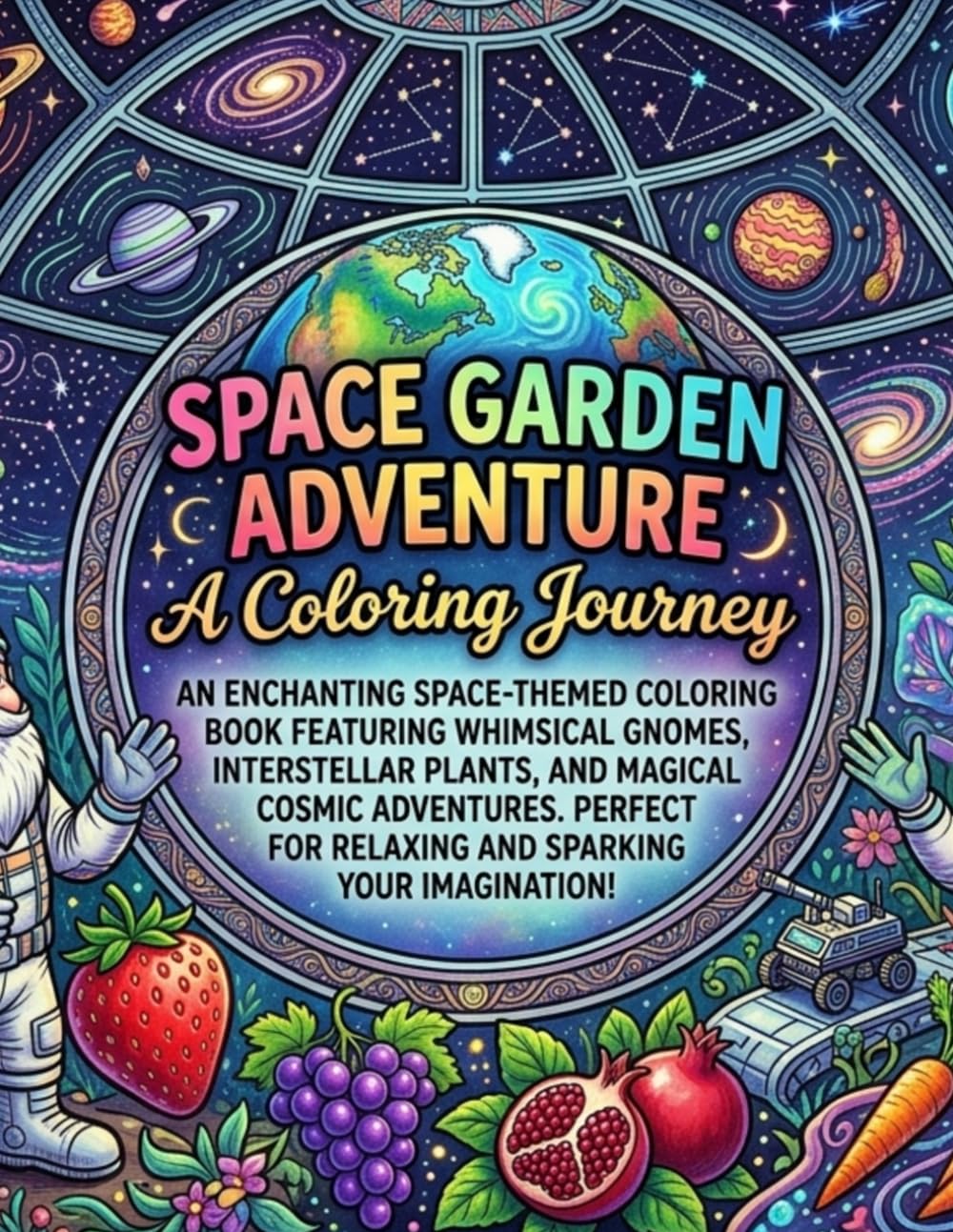 Space Garden Adventure: A Coloring Journey