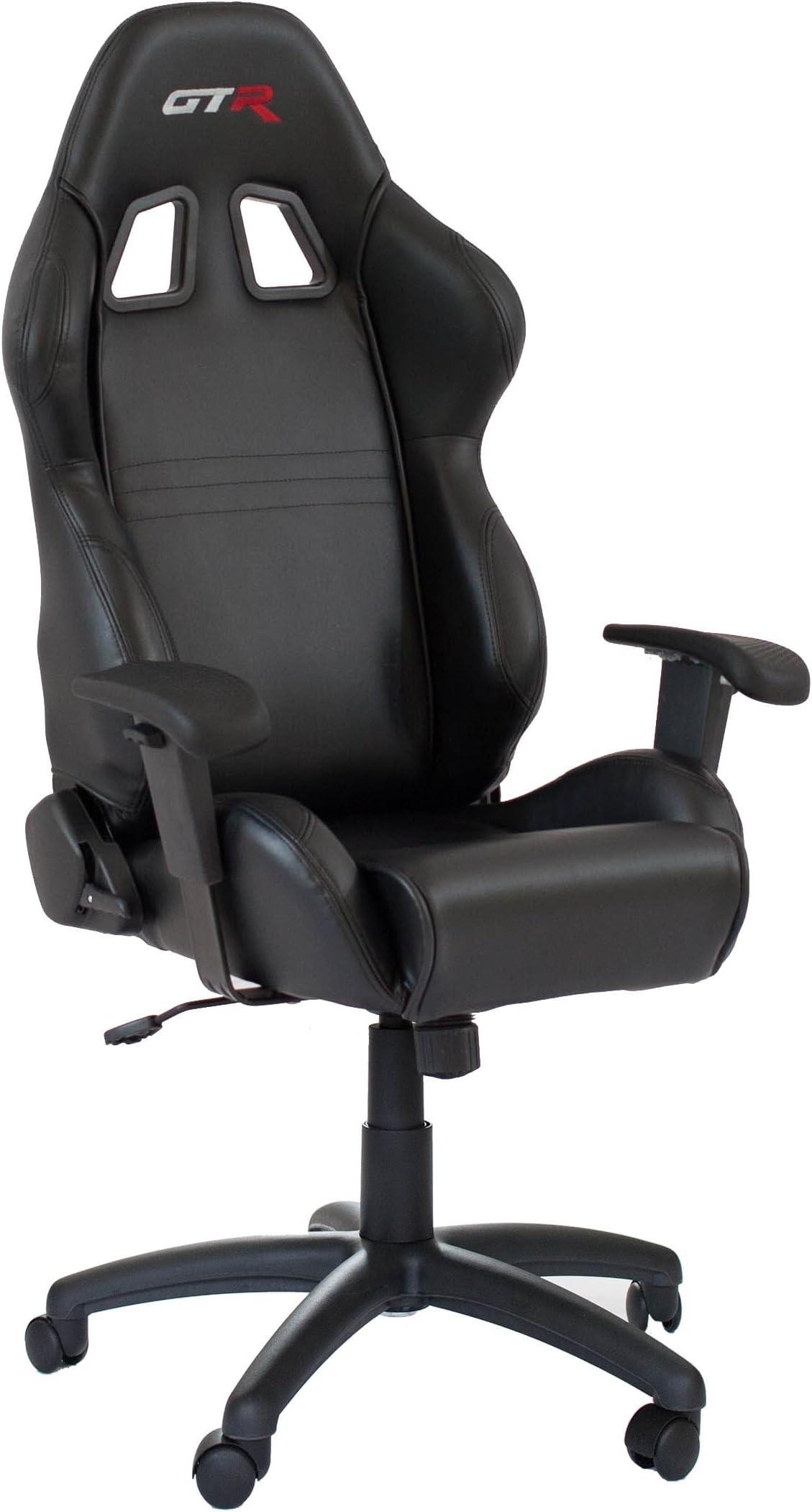 GTR Simulator - OC105LBK Large Size Big and Tall Computer Chair, Gaming Chair High-Back, Ergonomic Racing Chair, Leatherette Swivel Office Executive Chair