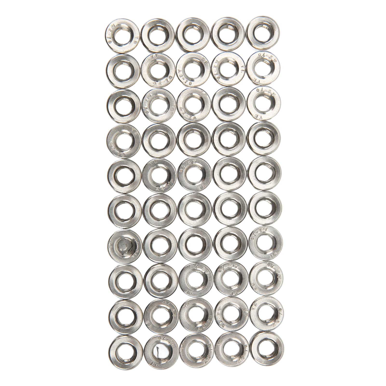 Respicefinem 50PCS Cylindrical Coupling Nut Stainless Steel M5 0.8 10 L6mm Female Thread Connector Nut Set Ideal for Home Decoration Mechanical Maintenance Equipment Maintenance