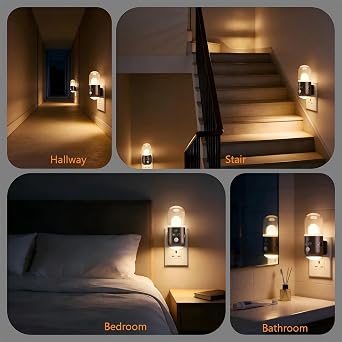 Night Light Plug in Wall with Motion Sensor & Dusk to Dawn Sensor [Energy Class A]