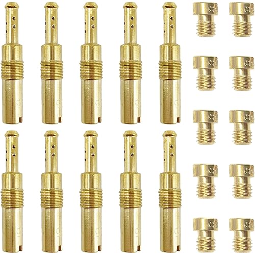 20PCS Carburetor Main Jet Kit, Main Jet Carburetor Jet 10 Pieces Carburetor Main Jet and 10 Pieces Slow Jet Car Accessories for Motorcycle Kart ATV