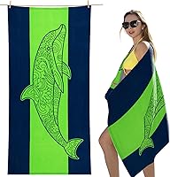 Vista 19 de cabanana Toalla de playa sin arena – Toalla de playa grande de gran tamaño a prueba de arena 70x35, toalla de piscina de microfibra grande de secado