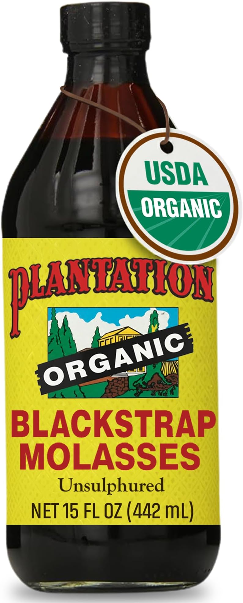 Plantation Organic Blackstrap Molasses, 473 ml