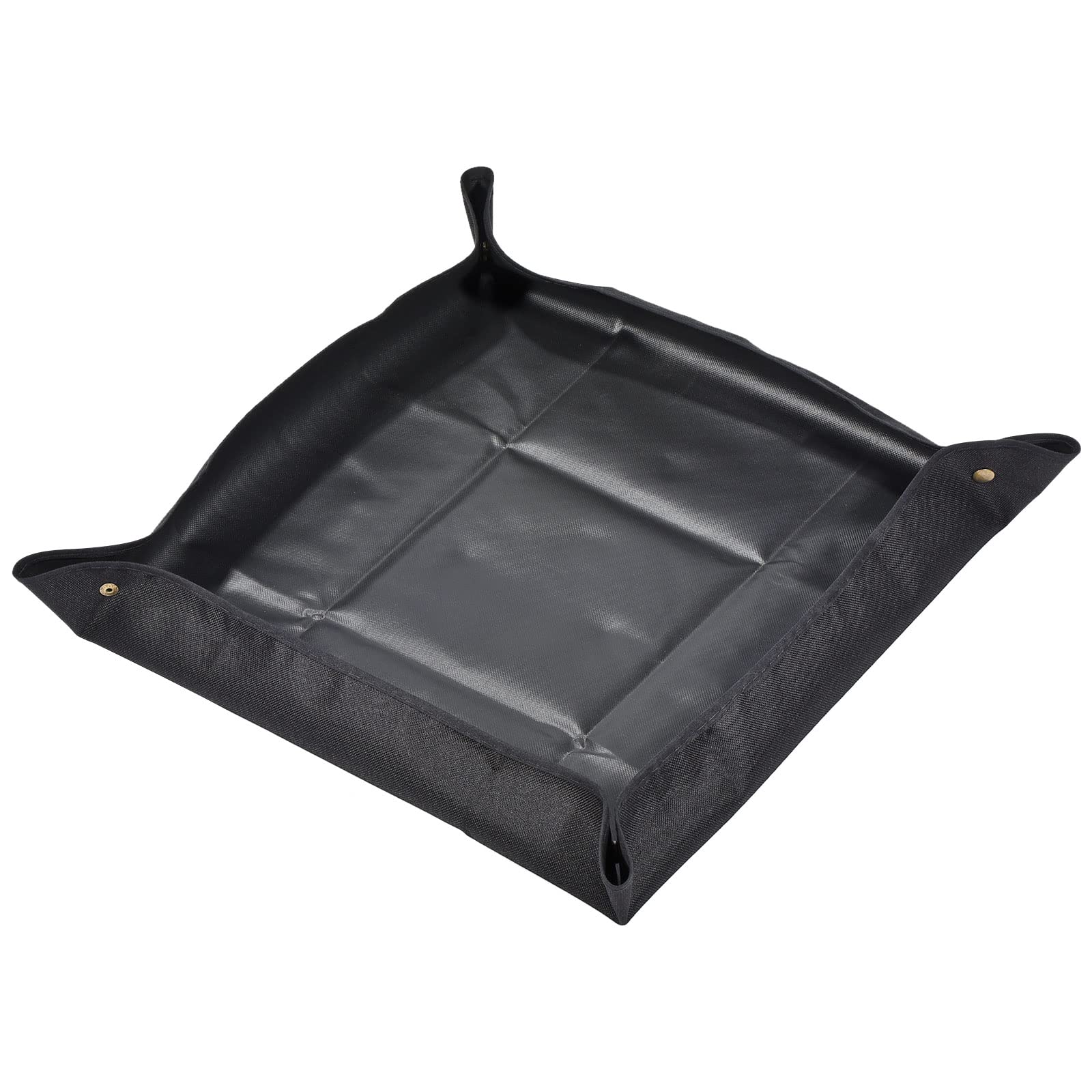 MECCANIXITY 19.7 Inch Plant Repotting Mat, Waterproof Square Transplanting Gardening for Indoor Succulent, Black
