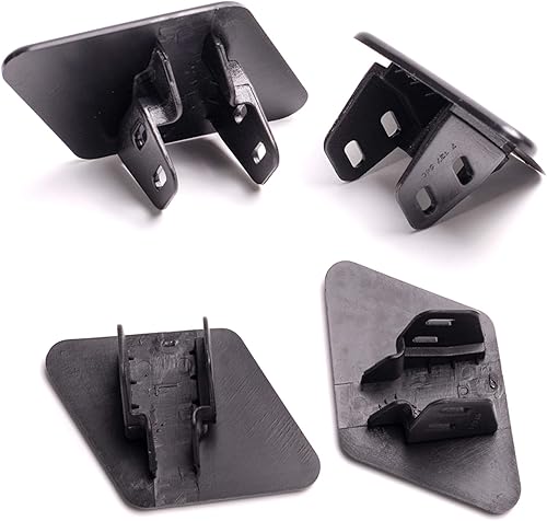 Miniatura 4 de Tapa de boquilla para lavadora de faros delanteros, 1 par, color negro plano, compatible con BMW Serie 3 E90/E91 2005-2009