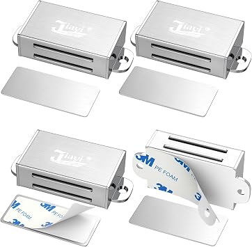 Jiayi 2 Pack Magnetic Push Latches and Cabinet Magnetic Catch