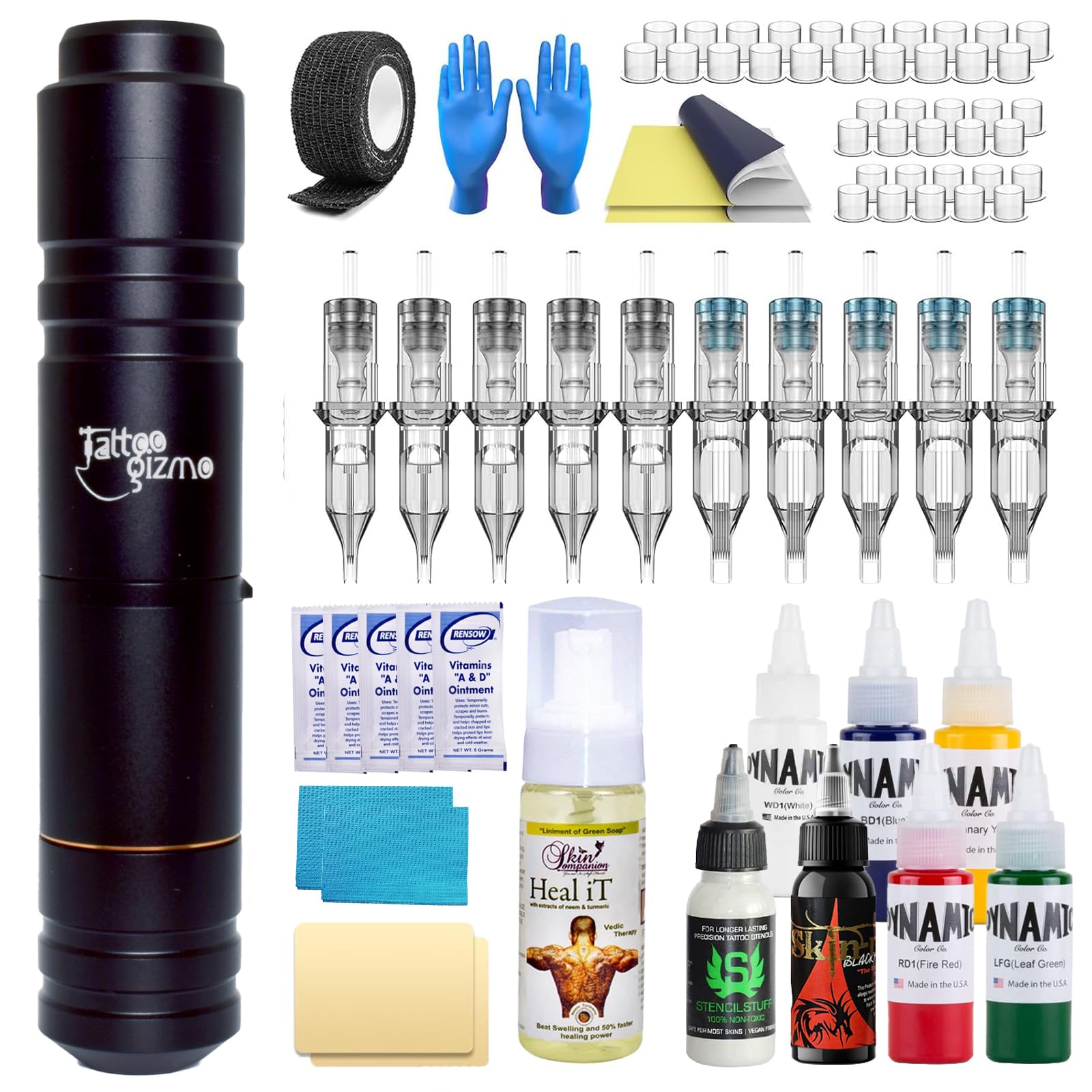 Tattoo Gizmo Legend Sol Wireless Tattoo Kit - Professional Rotary