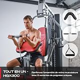 Sportstech Unique premium strength station HGX100/HGX200 for countless training variants, multifunctional home gym with stepper, fitness station made of EVA material for home, robust construction - 6