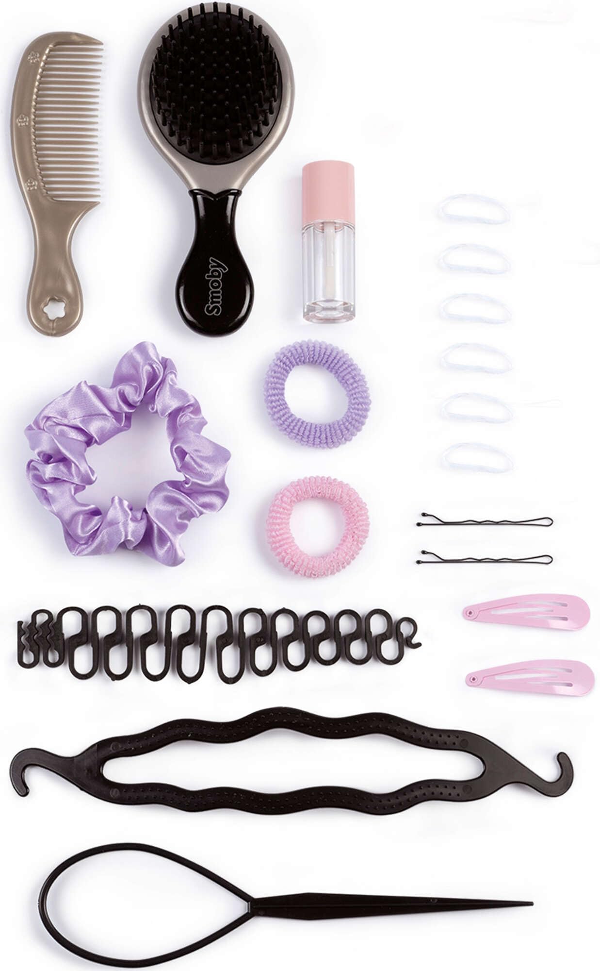 Smoby Großer Friseur-Stylingkopf Nia Haarstyling-Puppe + Zubehör