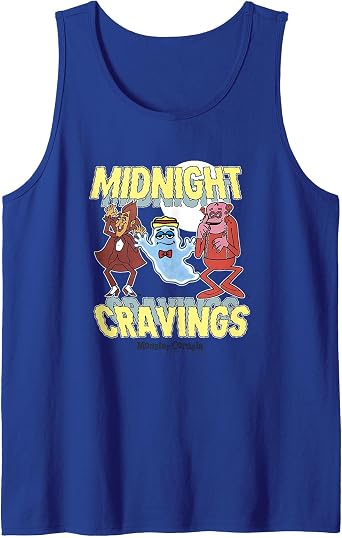 Boo Berry Iconic Midnight Cravings Monster Cereals Big Logo Tank Top