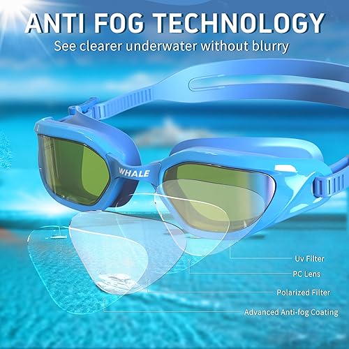 Miniatura 9 de Whale Gafas de natación polarizadas UV400 antivaho adecuadas para adultos y adolescentes