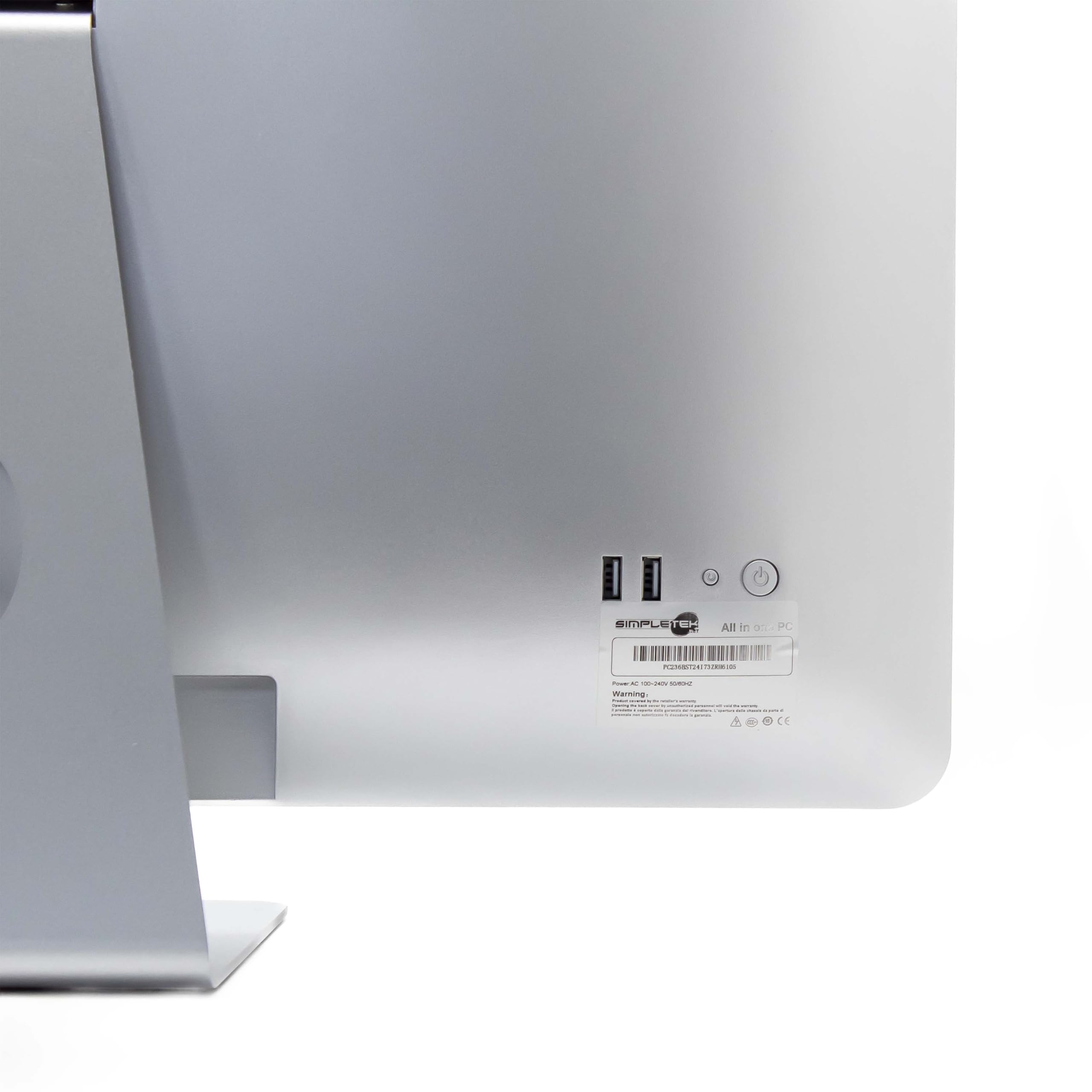 SIMPLETEK - Computer All in One con schermo touch 22” Full HD, Core i7 2.8GHz, 16GB RAM, doppio SSD, webcam, altoparlanti integrati, mouse e tastiera wireless