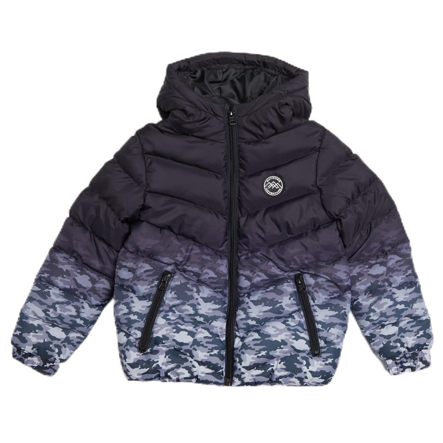 Firetrap Kids Camo Jacket Baby Black 4-5 Years