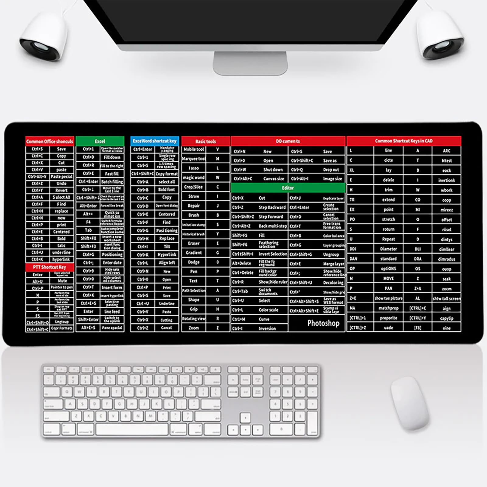 OFY ONLY FOR YOU Super Large Anti-Slip Keyboard Pad, Keyboard Shortcuts Mousepad Gaming Mouse Pad Non-Slip Rubber Base Mat For Office Home Computer Desk Mat (31.5 * 11.8 Inch) (B0CDC6267M) Amazon Price History, Amazon Price Tracker
