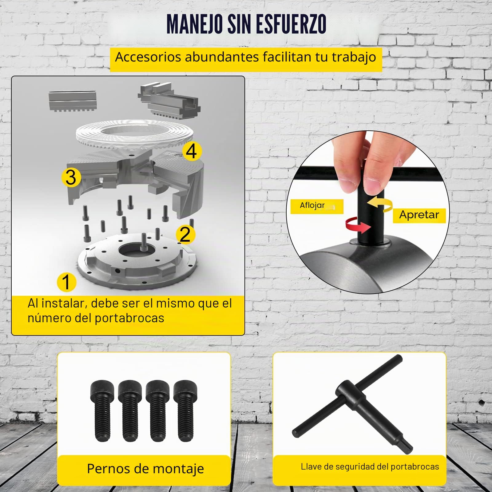 Mophorn K72-125 Mandril De Torno Autocentrante 160 mm, Torno de Mandril Autocentrante de 4 Mordazas de 4,92" (125 mm), Fresado de Rectificadoras Internas y Externas Accesorios de Torno de Herramientas