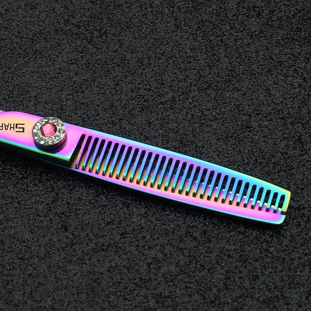 5,5 pollici 6 pollici viola parrucchiere forbici professionali da parrucchiere Barber hand-cutting e sfoltire