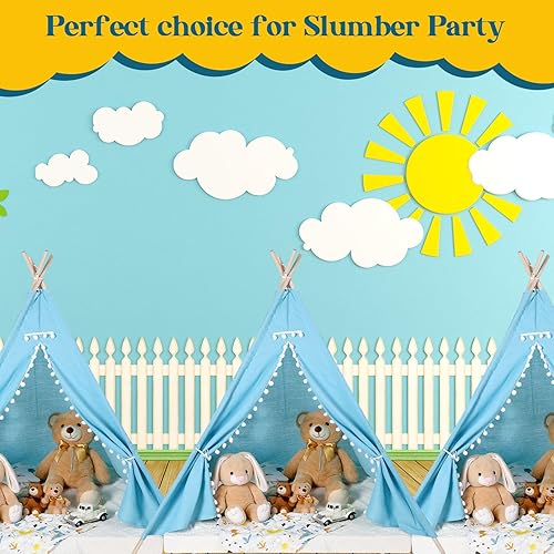 Miniatura 7 de Paquete de 3 tiendas de campaña tipi para niños, niñas, fiestas de pijamas, tiendas de campaña para interiores y exteriores, juegos de casa de