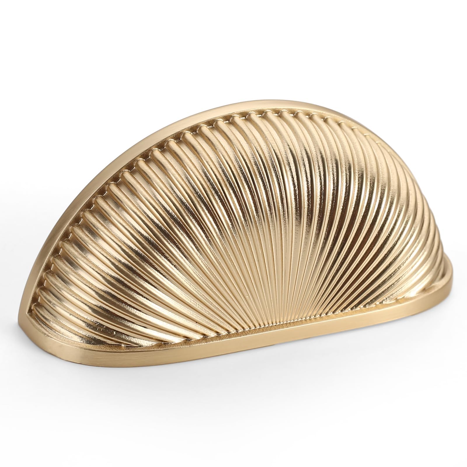 Tiradores de cajón Bruss dorados de 76 mm para dar un toque moderno a tu cocina