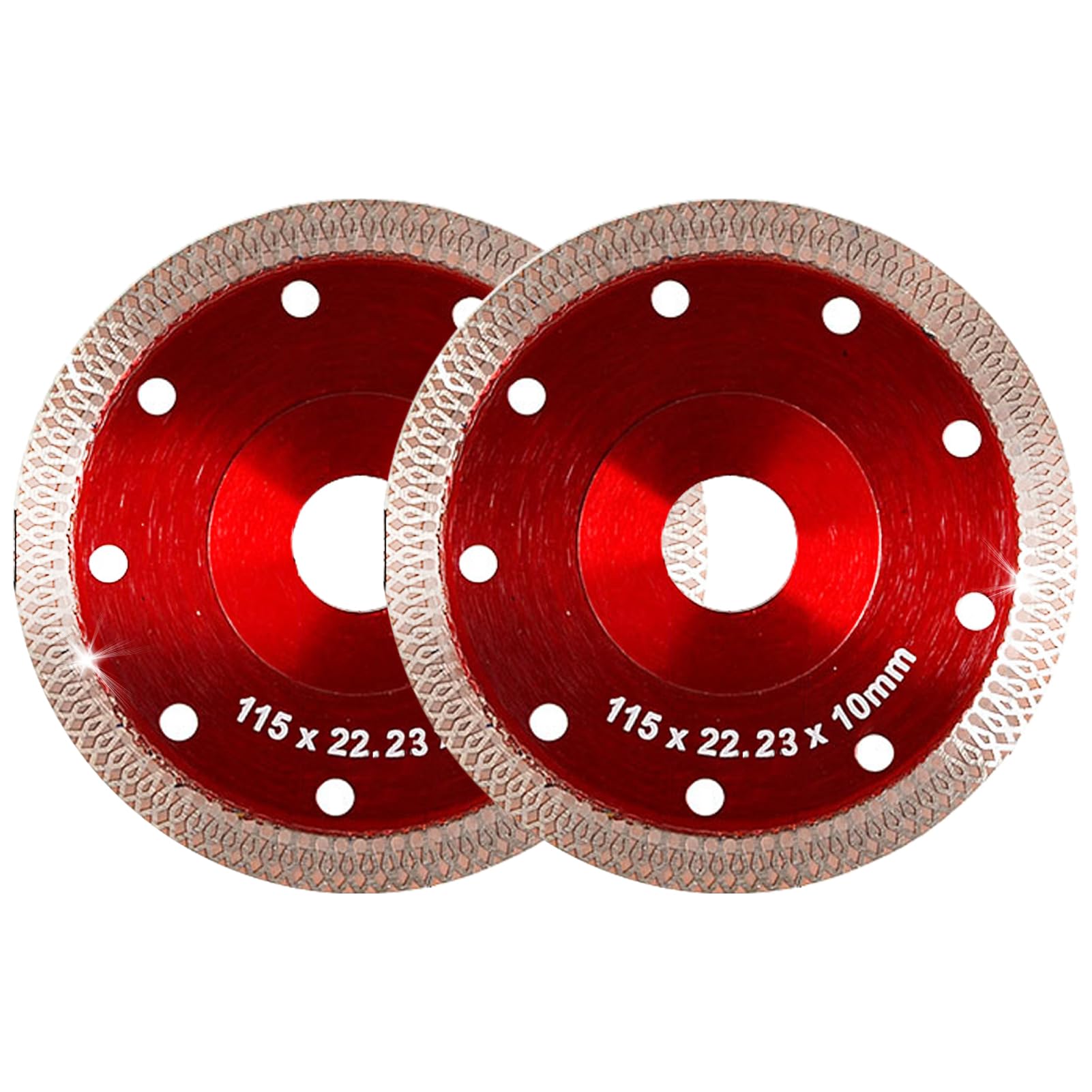 Ansodo 2Pcs 115mm Diamond Cutting Disc for Angle Grinder Tile Cutting Disc, Sharp Cleaning Cut Porcelain, Concrete, Tile