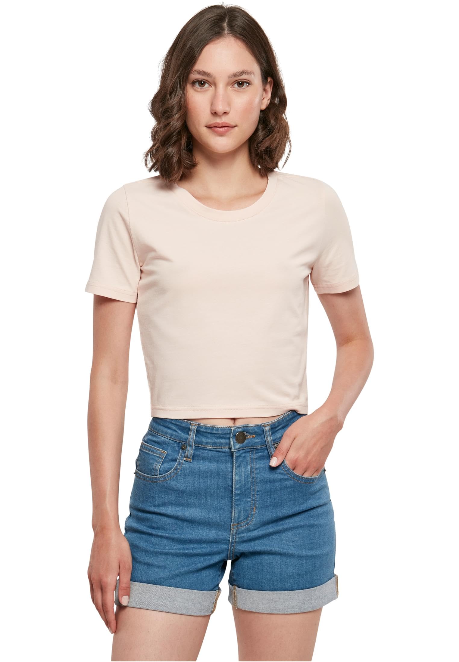 Build your Brand Women's T-Shirt, Pink, S