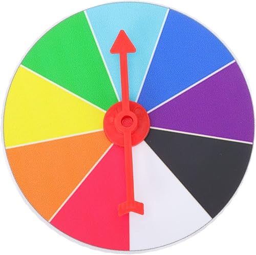 Rueda de premio Whirl of Fun Rueda de premio giratorio de 3.9 in Rueda de premio de pared Spinner para carnaval y feria comercial Gana el juego de