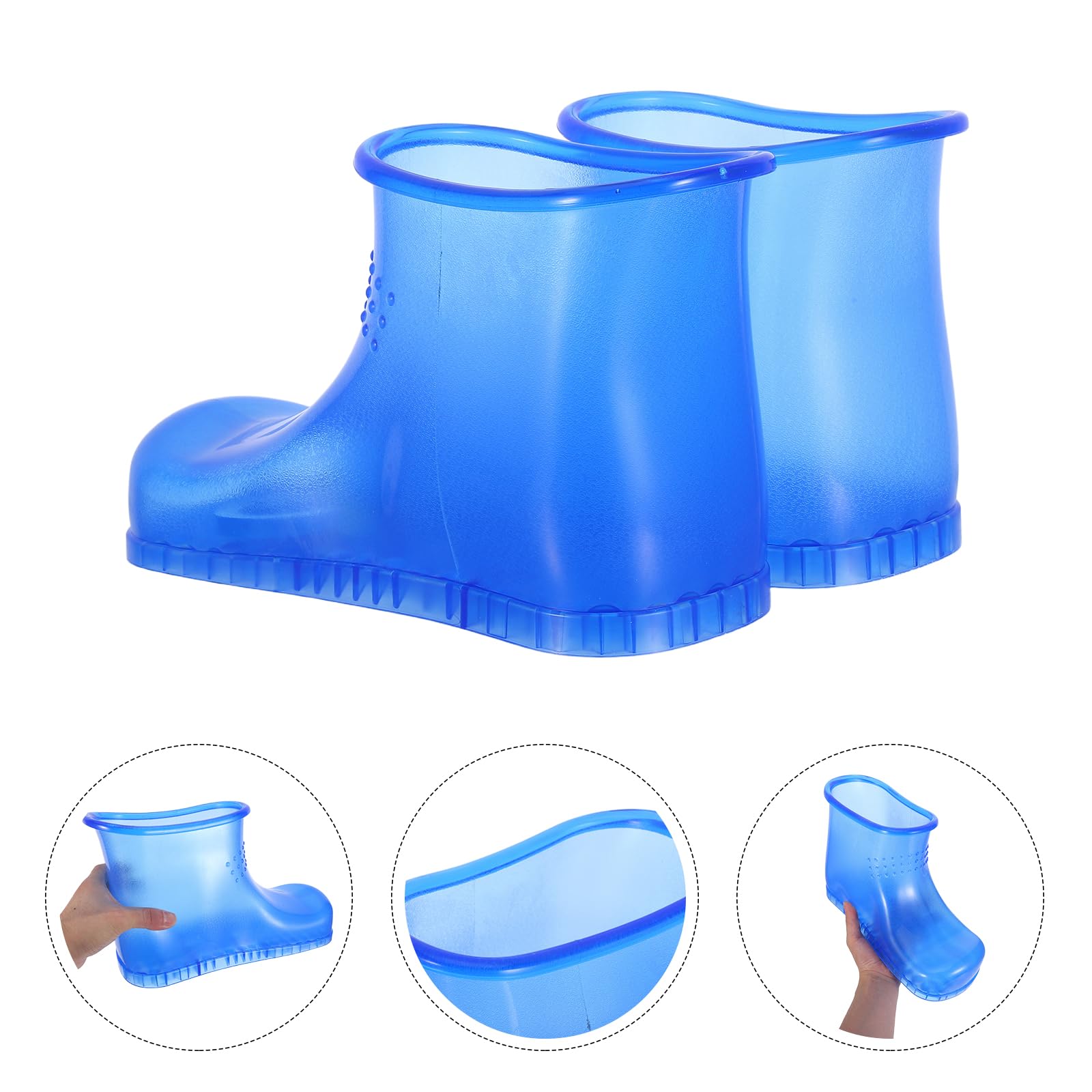 Mipcase Massage Fußbadestiefel Groß aus Kunststoff Isoliert und Tragbar Fußbad für Zuhause Spa Fußbäder für Erwachsene und Senioren